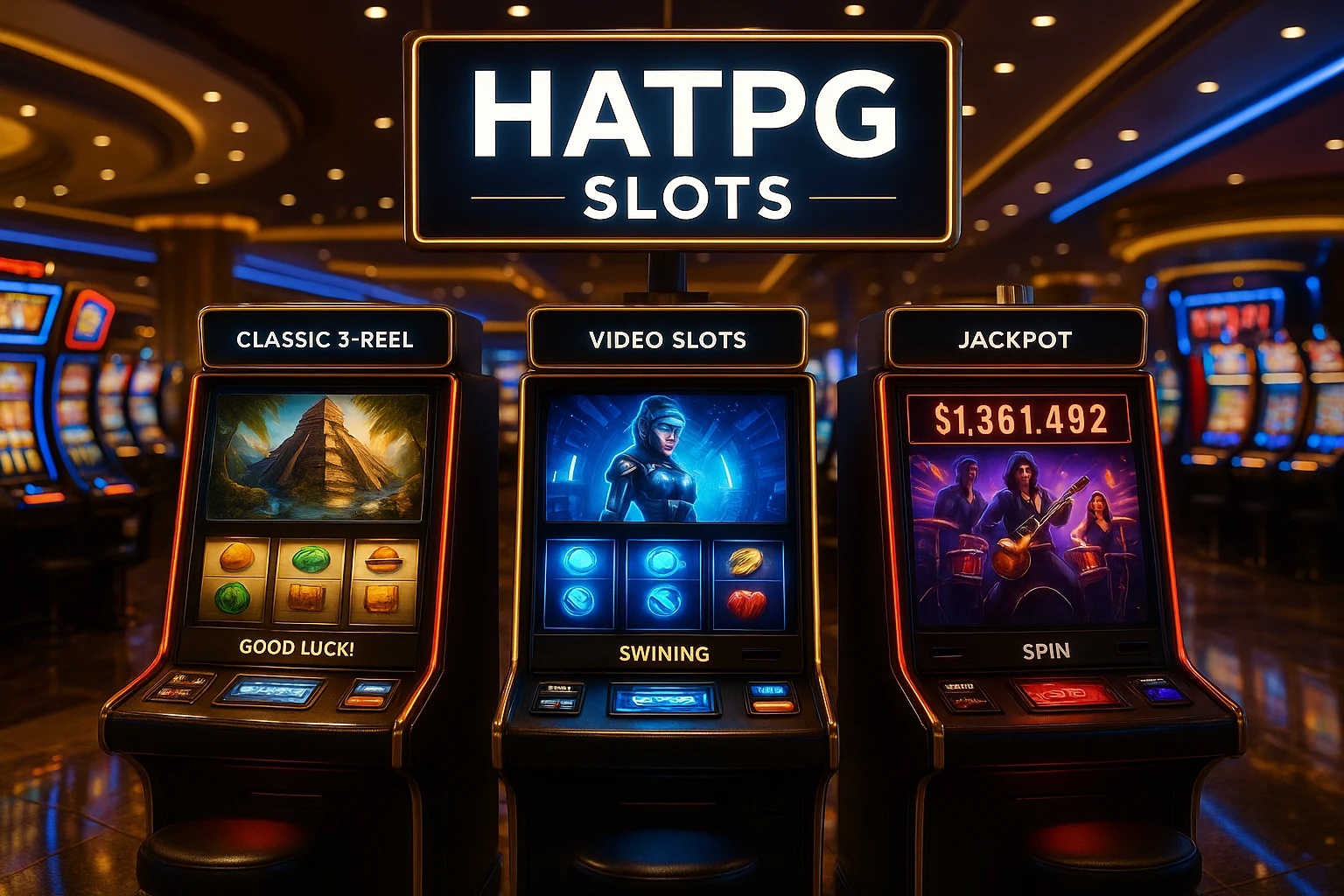 Explore o mundo das slot machines no HATPG Casino